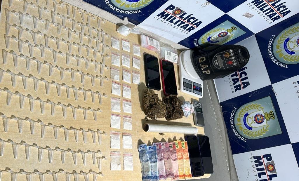 Cuiabá: Polícia Militar Detém Três Suspeitos por Tráfico de Drogas