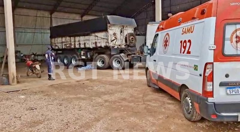 carreta dentro de empresa em Rondonópolis; vídeo - RGT News --> --> Pular para o
