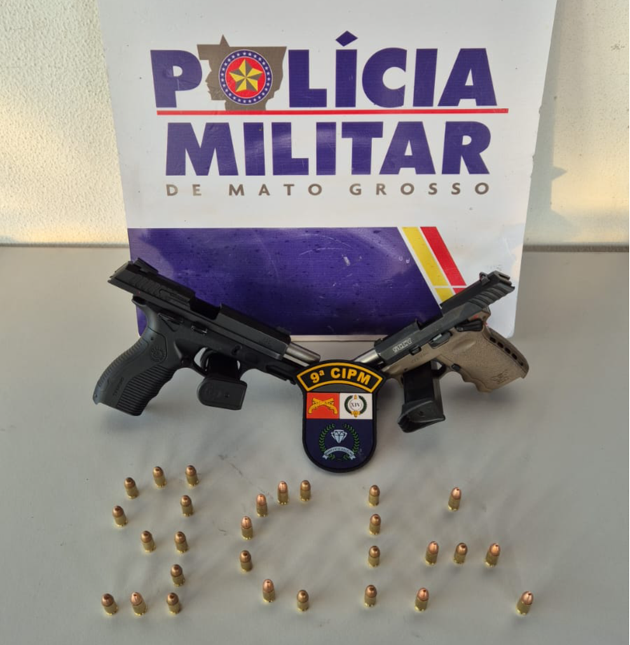 Polícia Militar prende suspeitos de homicídio em Alto Paraguai e apreende armas