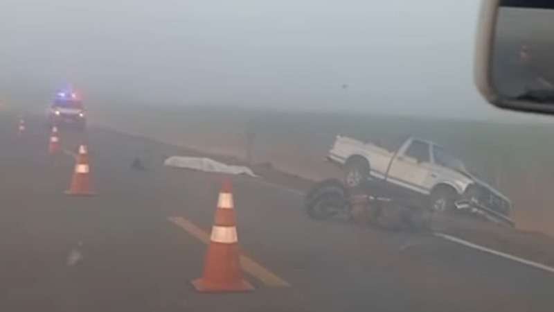 Motociclista perde a vida em colisão frontal com caminhonete em MT