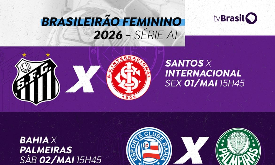 TV Brasil exibe jogos do Brasileirão Feminino nesta sexta e sábado