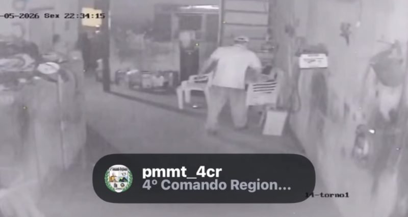 Homem é preso após assalto a empresa em Rondonópolis; ação foi registrada por câmeras de segurança
