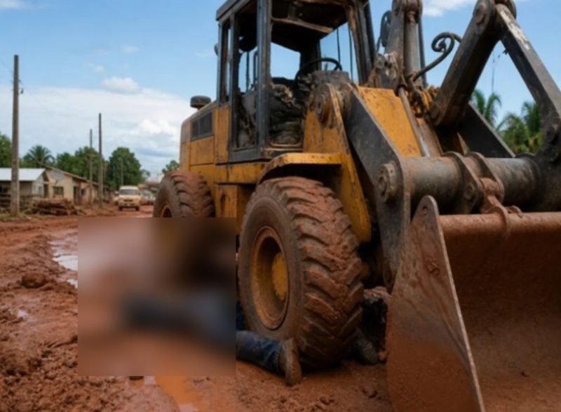 Homem morre após queda de pá carregadeira em distrito de Mato Grosso