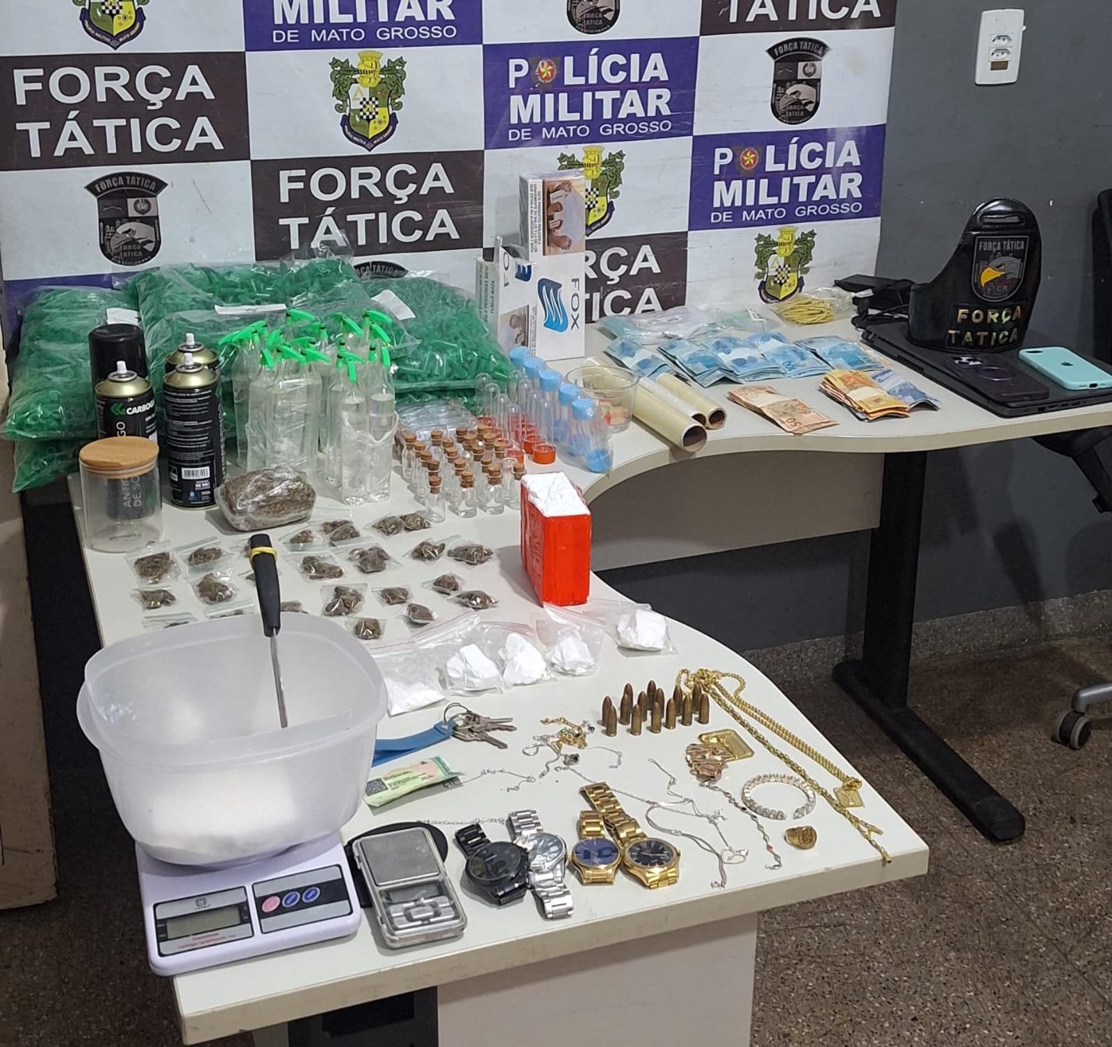 Casal é detido em Rondonópolis por tráfico de drogas em boates