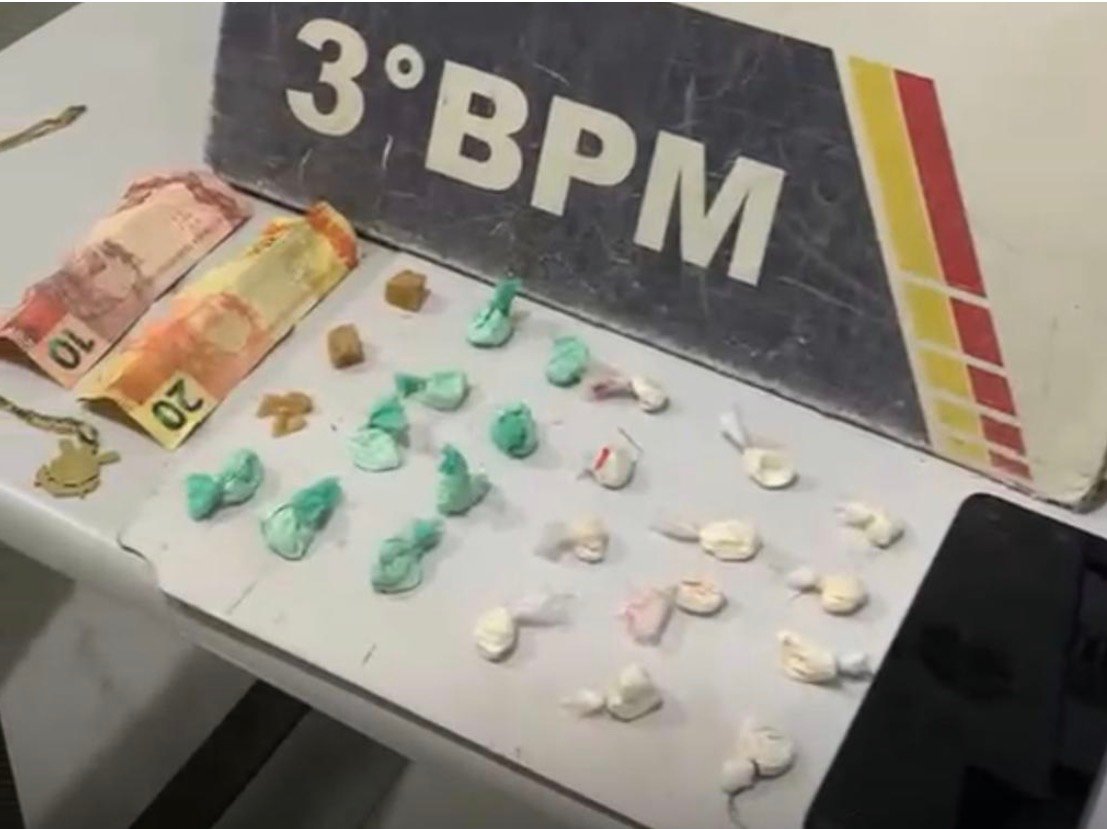 Polícia prende homem e apreende adolescente por tráfico de drogas em Cuiabá