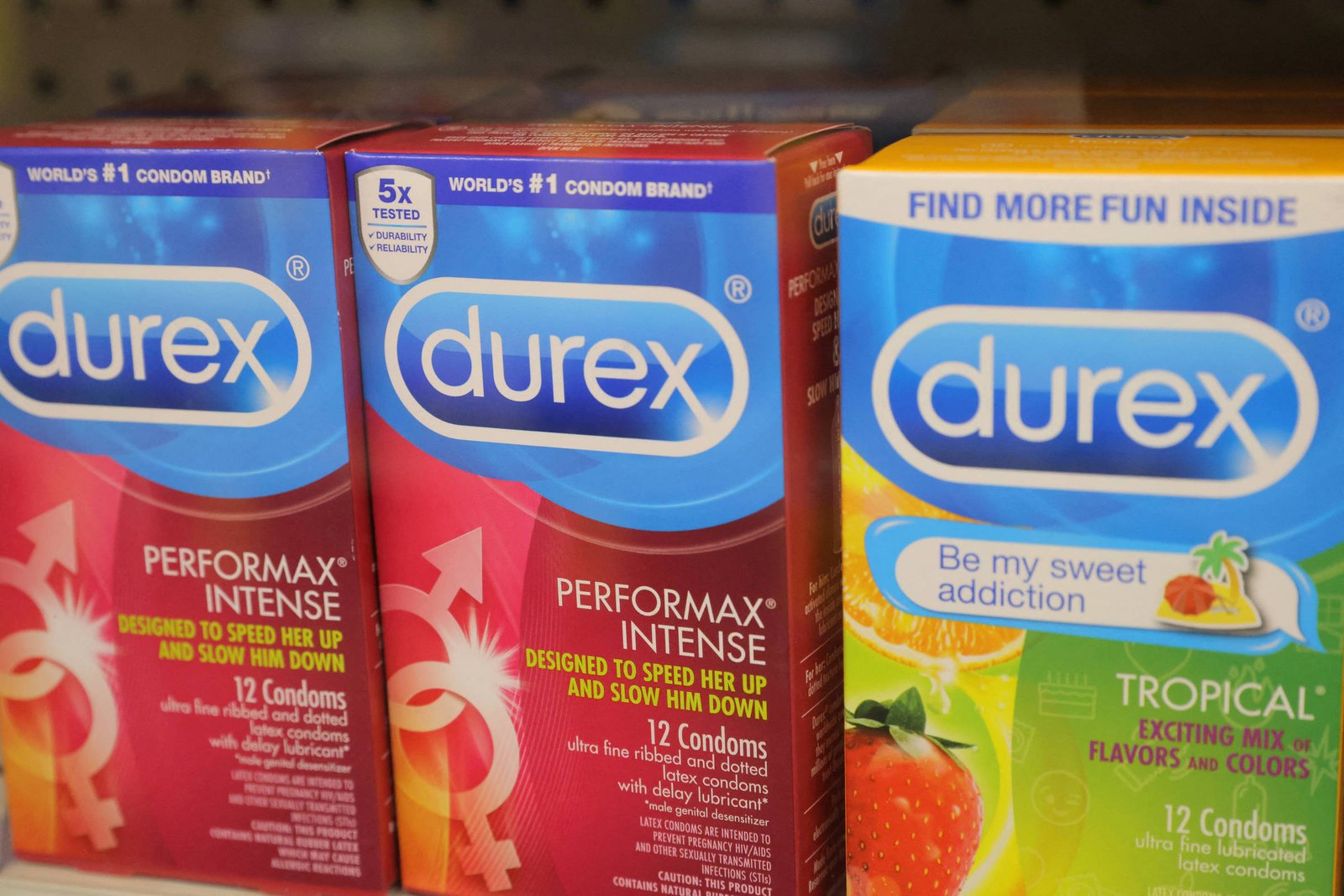Queda nas vendas de preservativos Durex na China após mudanças fiscais