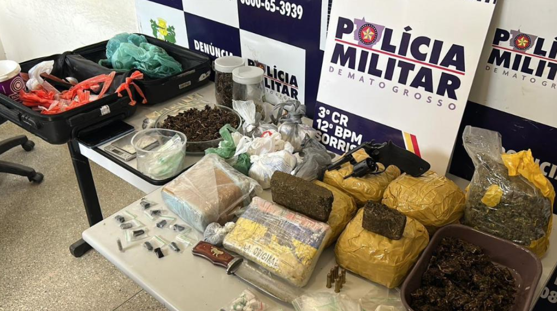 Polícia Militar realiza operação e prende suspeito por tráfico de drogas em Sorriso