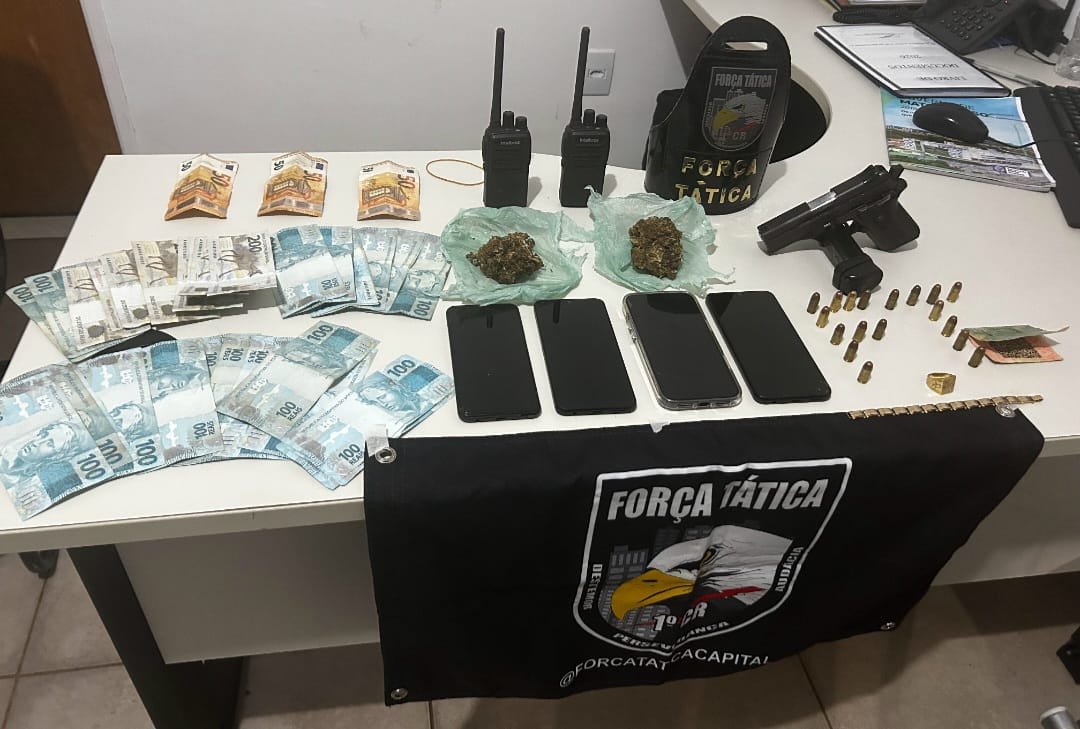 Polícia Militar captura homem com arma não registrada e drogas em operação em Chapada dos Guimarães
