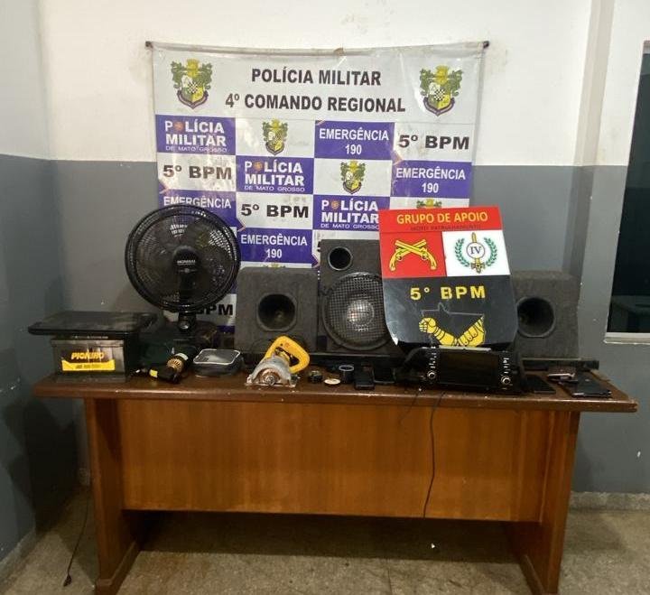 Polícia Militar detém quatro suspeitos e apreende drogas em Rondonópolis