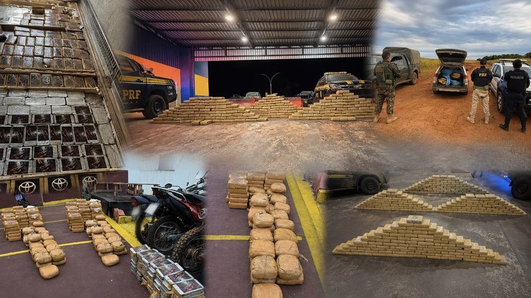 PRF realiza apreensão de 439 kg de drogas na Br-364 em Mato Grosso