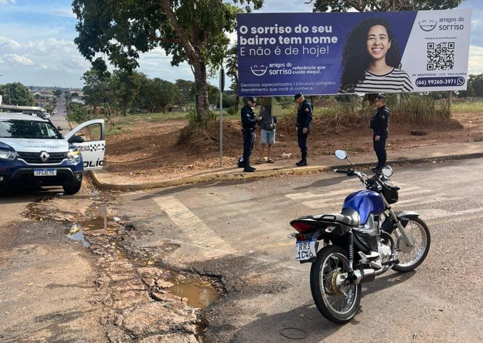 Adolescente é apreendido após fuga da polícia em Rondonópolis