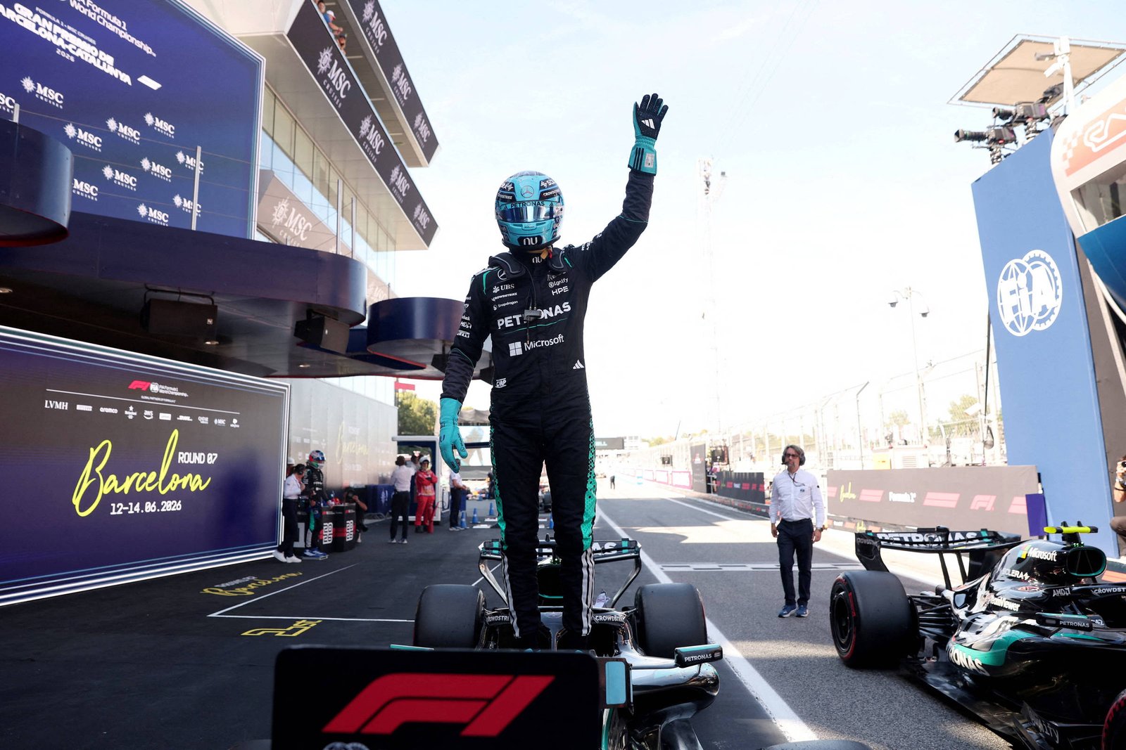 George Russell conquista pole position no GP de Barcelona-catalunha; Hamilton larga em segundo