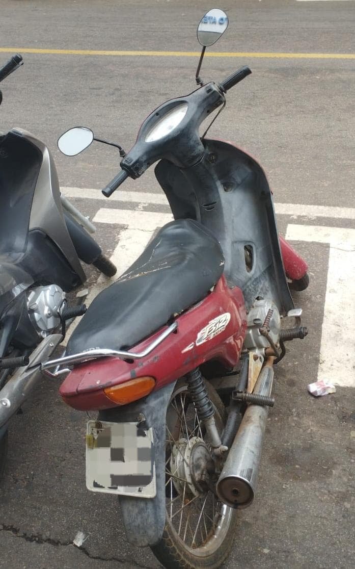 Polícia Militar recupera motocicleta furtada em frente à Santa Casa de Rondonópolis