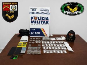 Mãe e filho são detidos por tráfico de drogas e posse de munições em Primavera do Leste