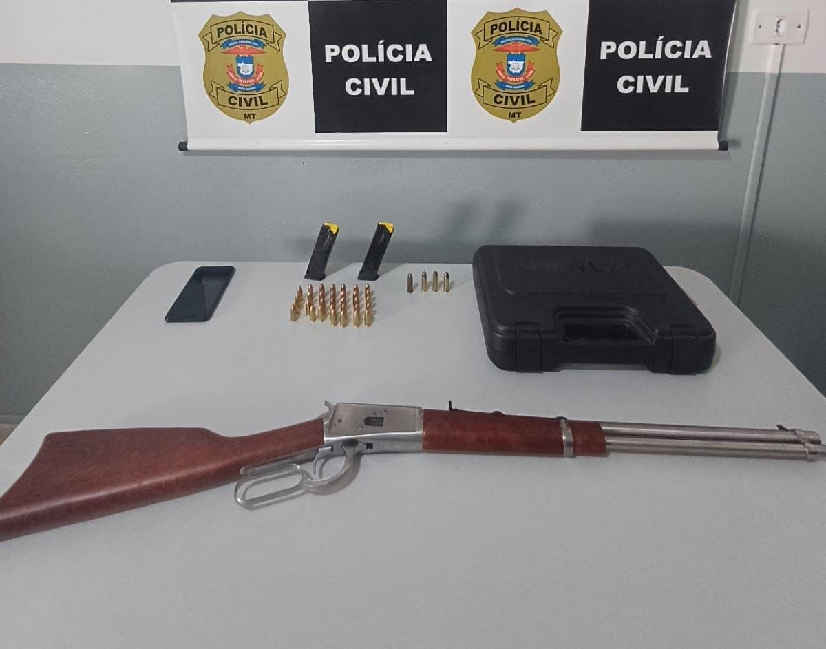 Polícia Civil realiza operação em Alto Araguaia e apreende armas em combate à violência doméstica