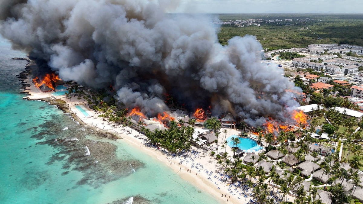 Incêndio em resort na República Dominicana deixa um morto e 1.700 evacuados