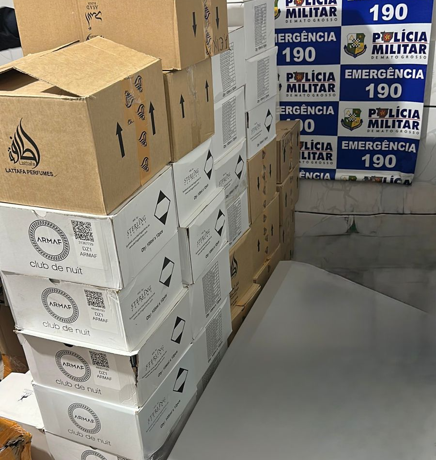 Homem é preso com 14 caixas de produtos contrabandeados em Alto Araguaia