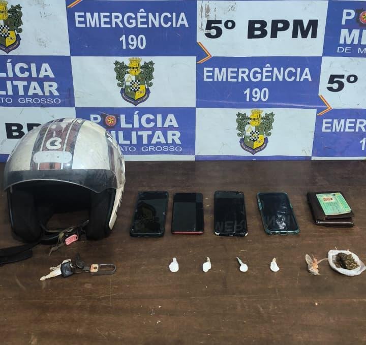 Homem é detido por tráfico de drogas e posse de celulares em Rondonópolis
