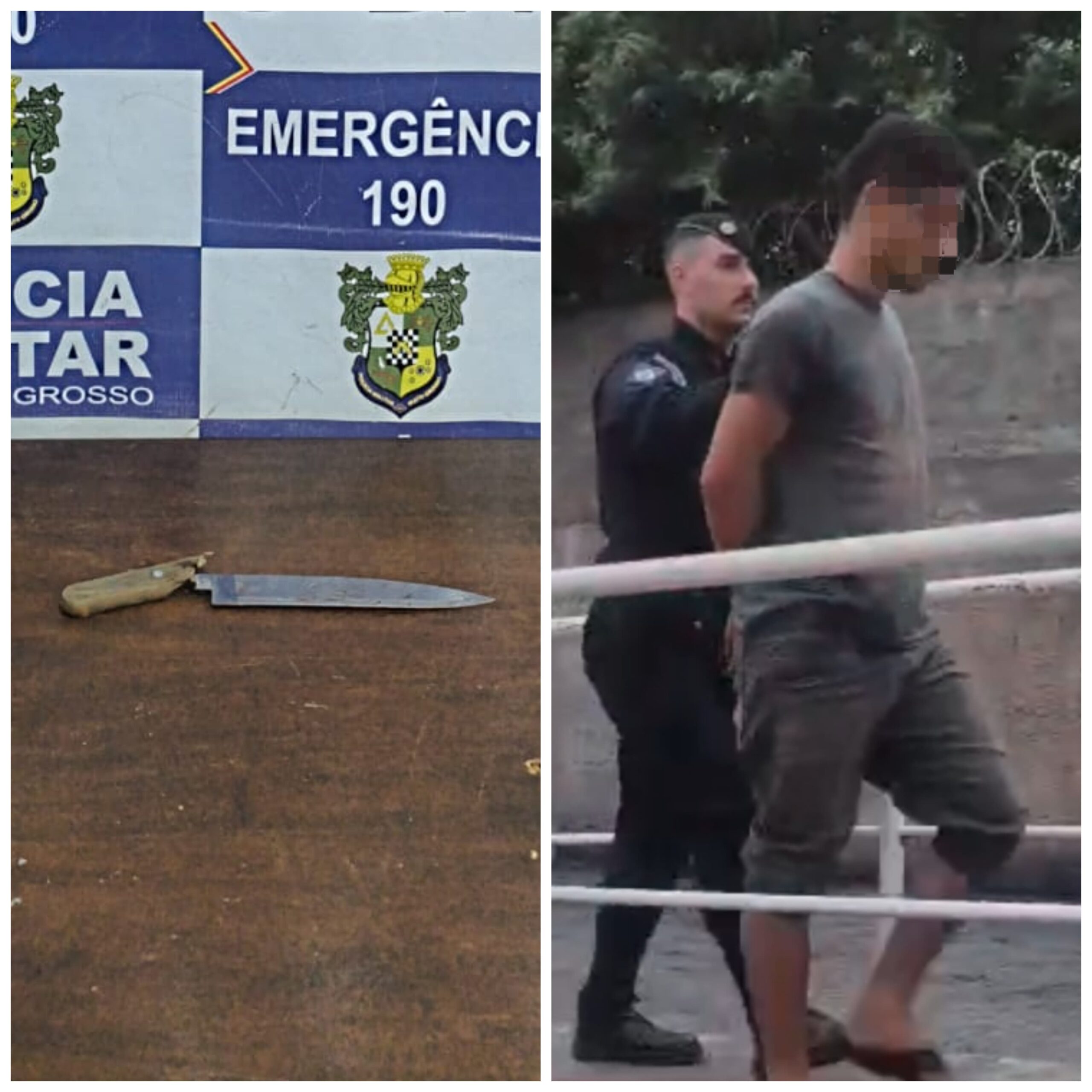 Homem é preso após esfaquear dono de espetinho em Rondonópolis