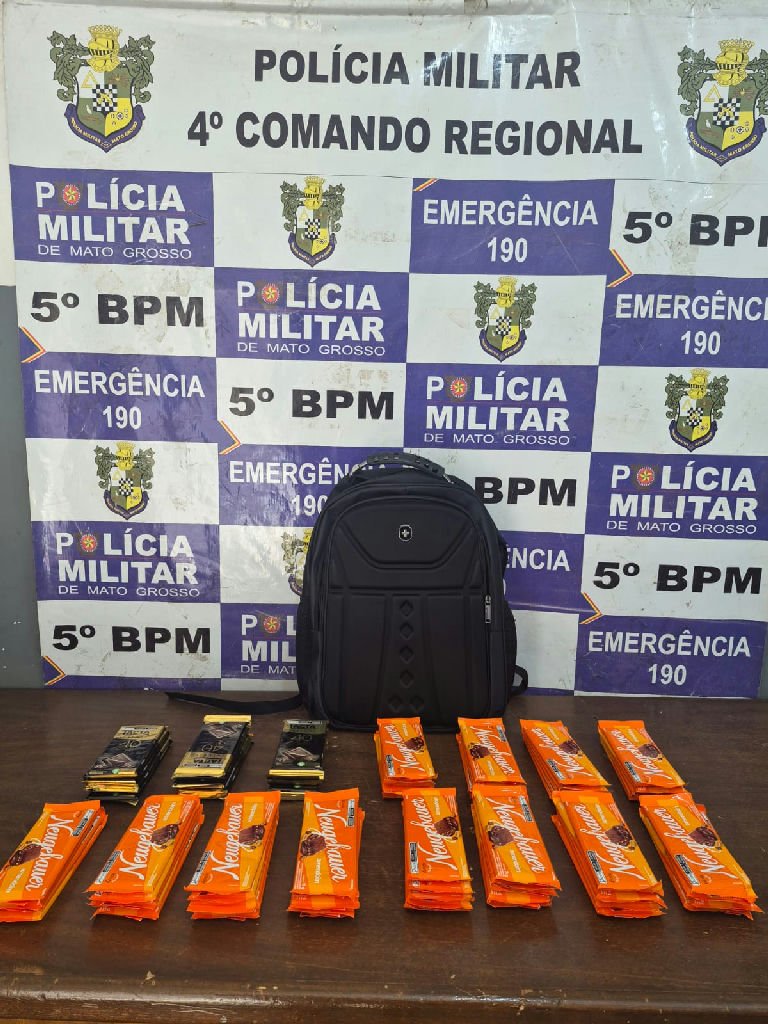 Homem é detido após furtar mercadorias em loja no centro de Rondonópolis