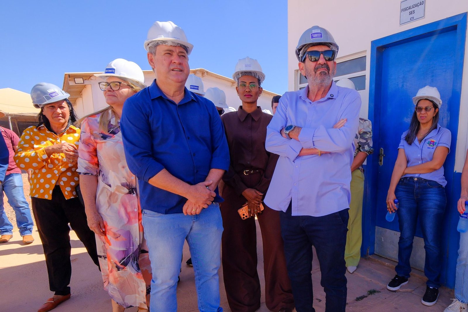 Dr. Eugênio lidera vistoria das obras do Hospital Regional DE Confresa