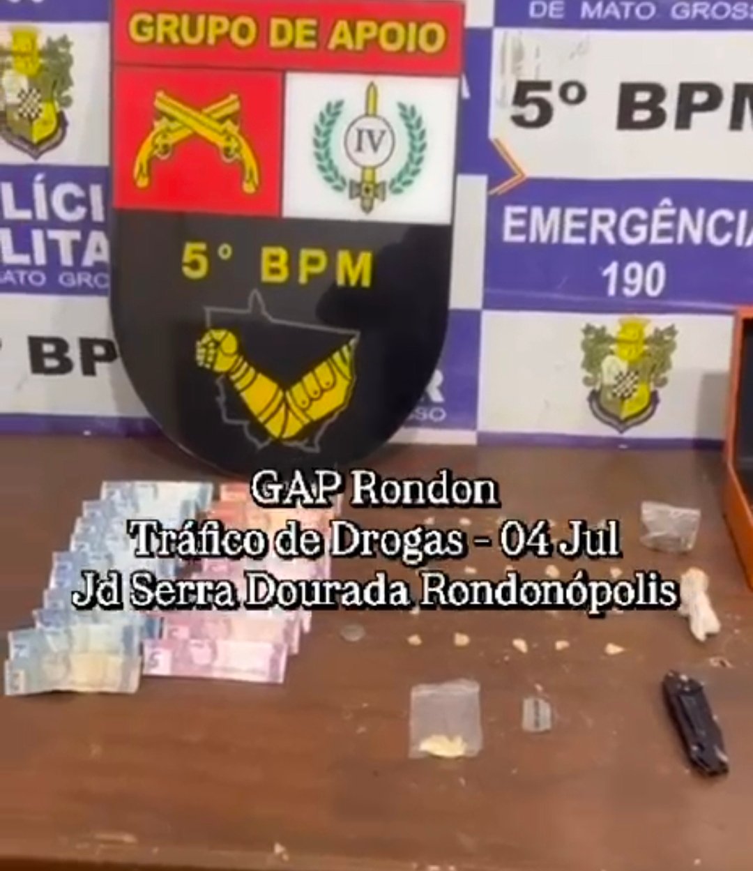 Mulher suspeita de tráfico deixa filho em casa e foge de abordagem policial em Rondonópolis