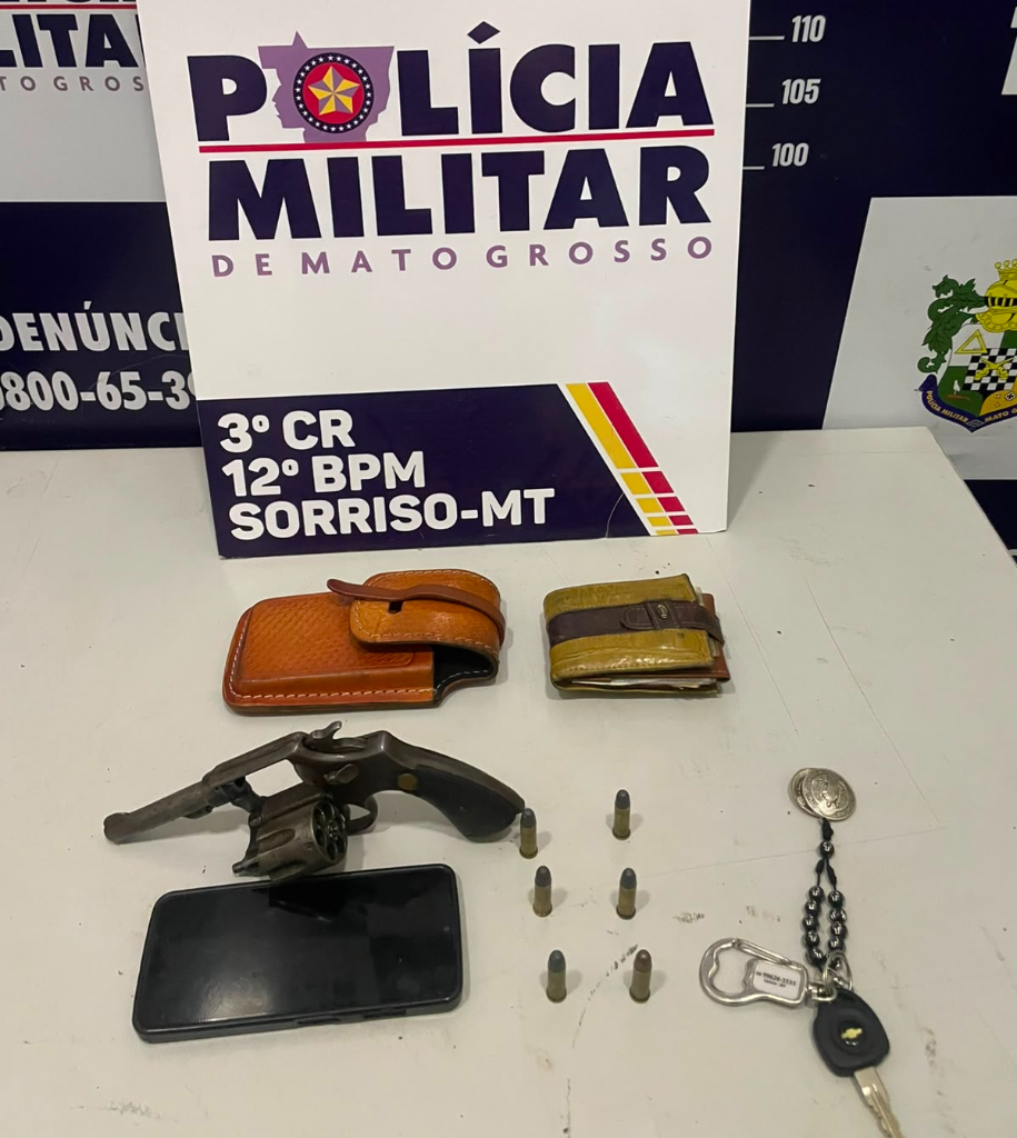 Três homens são detidos e polícia apreende armas e drogas em Sorriso, MT