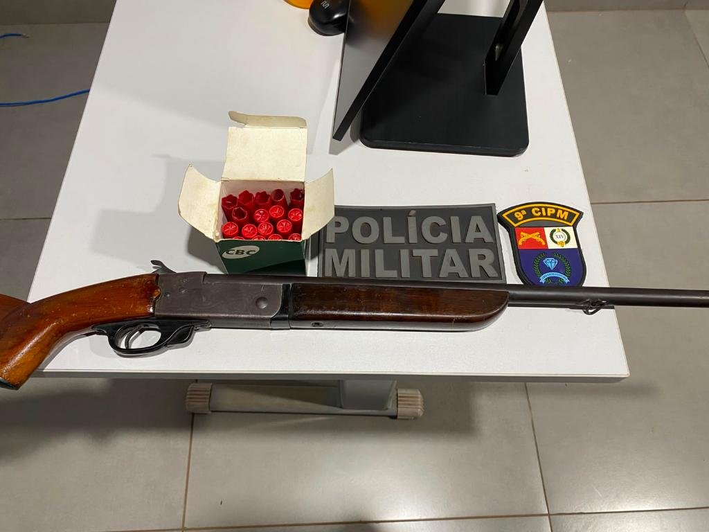 Homem é detido após agredir companheira e ameaçá-la com espingarda em Arenápolis