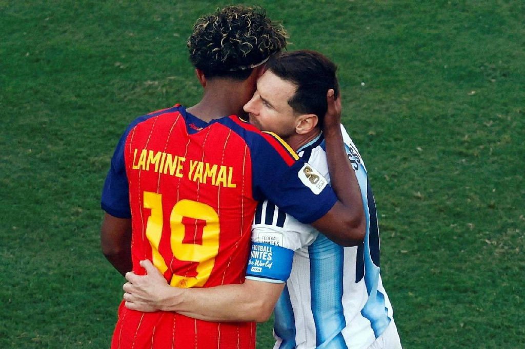 Messi e Lamine Yamal: do icônico banho ao abraço na final da Copa do Mundo 2026