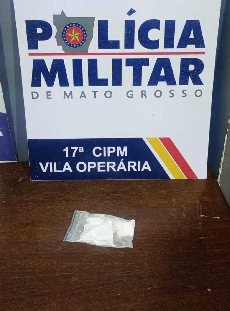 Homem é preso com cocaína durante operação policial em Rondonópolis