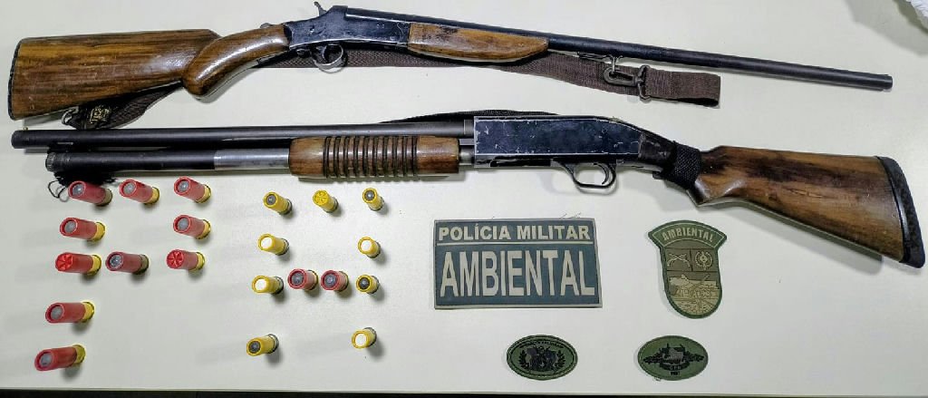 Polícia Militar Ambiental prende homem com armas e munições na zona rural de Alto Garças