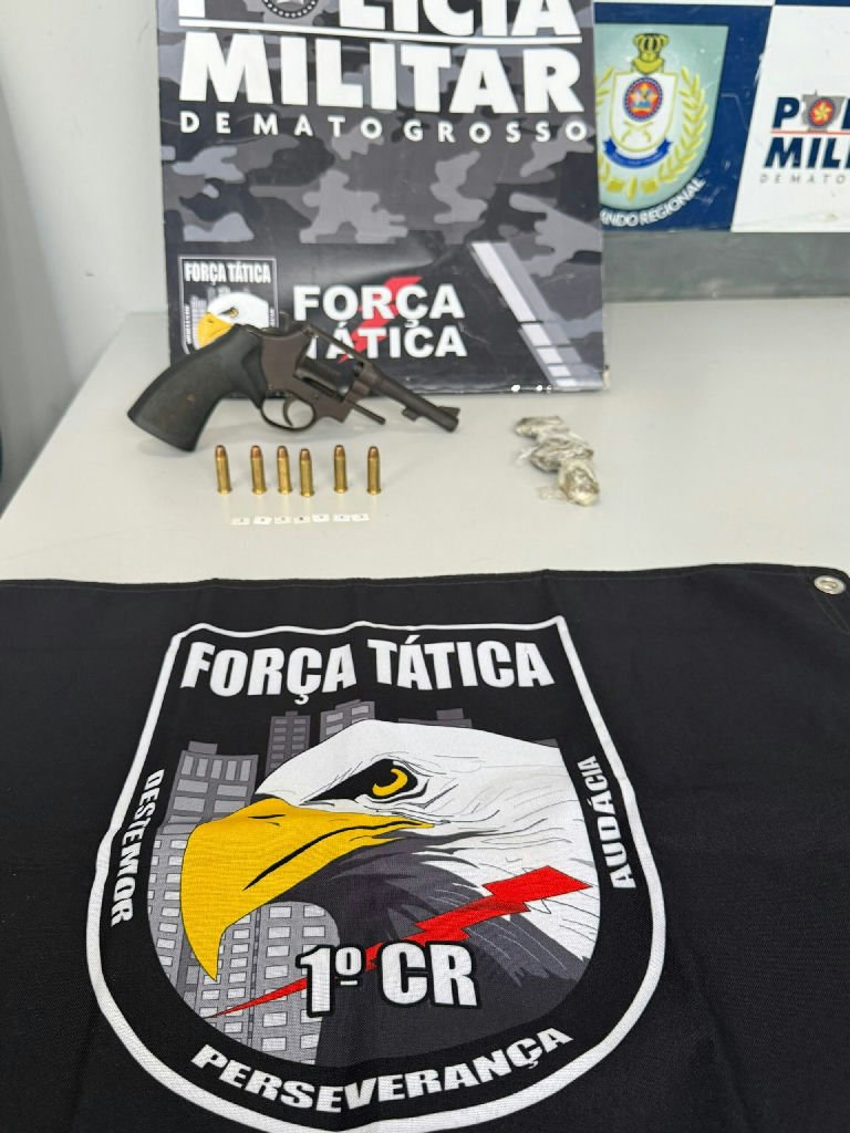 Polícia Militar prende mulher armada e apreende drogas em Cuiabá