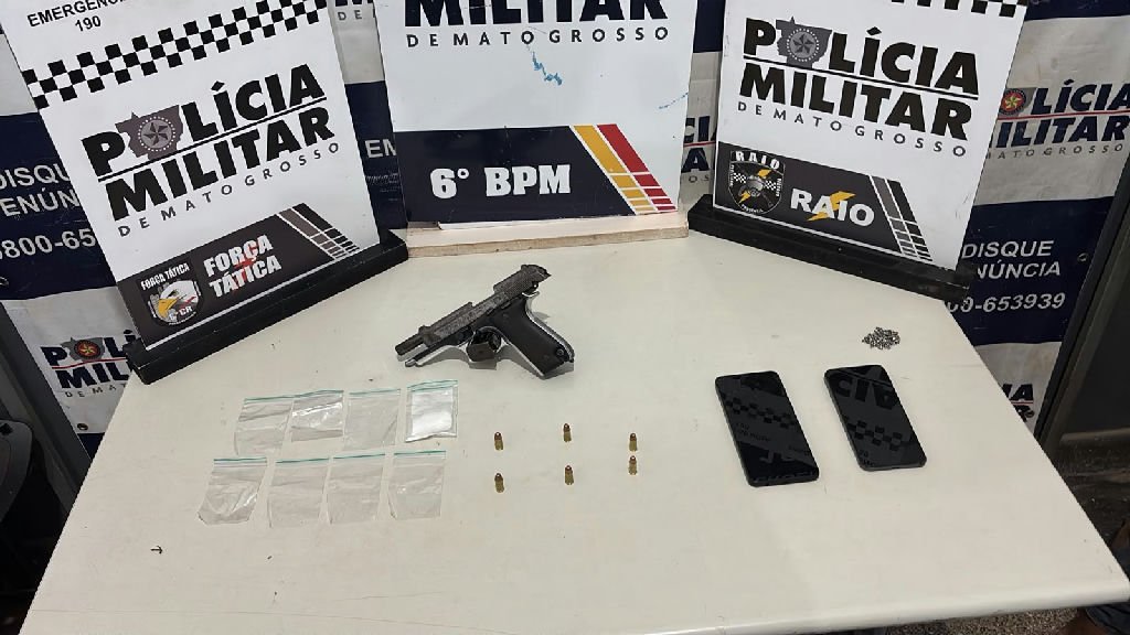 Polícia Militar prende dois homens por tentativa de homicídio em Cáceres