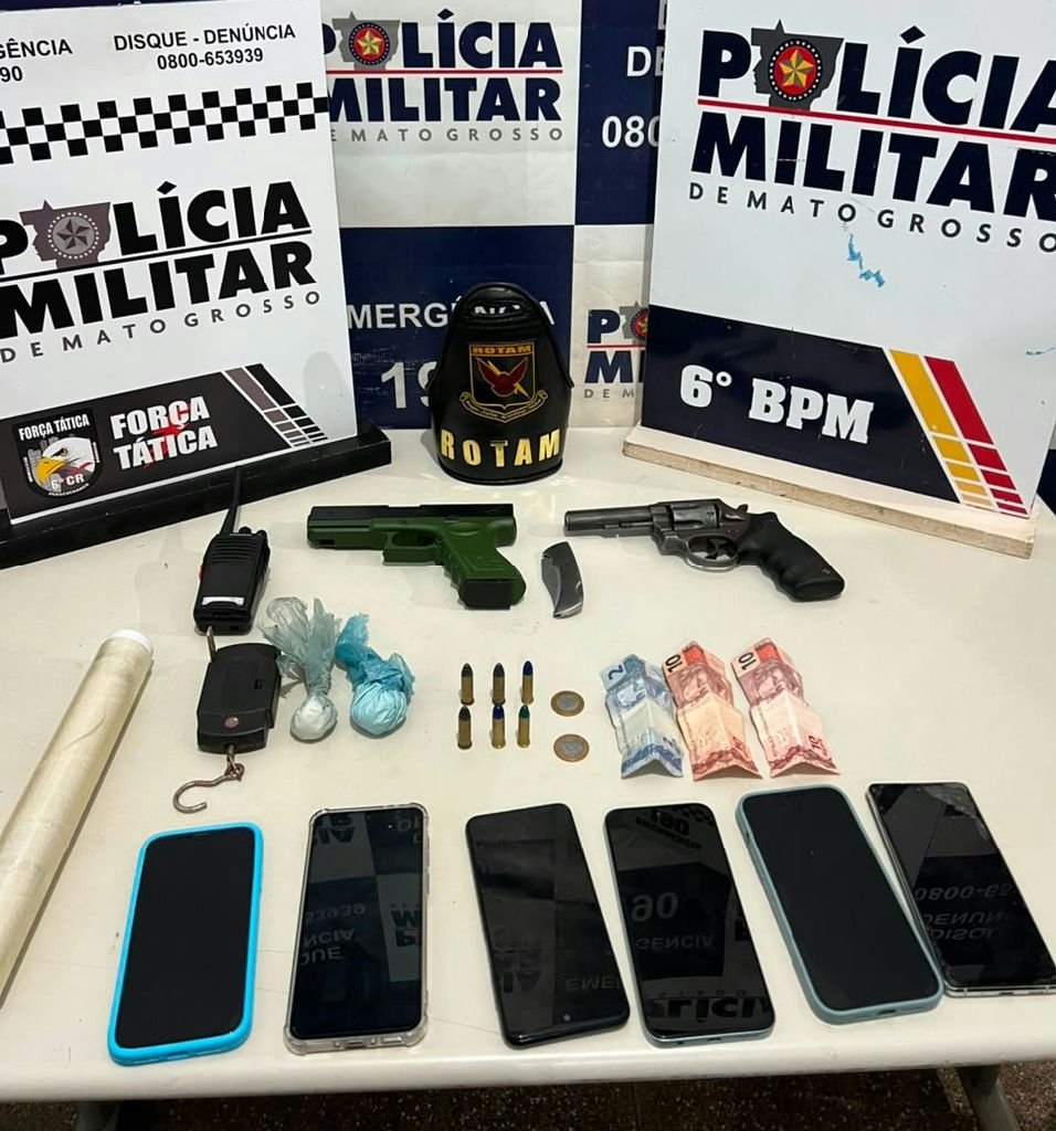 Polícia Militar prende nove suspeitos de facção criminosa em Cáceres