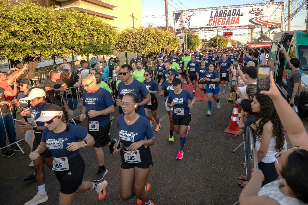 Atletas amadores celebram a 2ª Corrida da Justiça e Cidadania em Rondonópolis