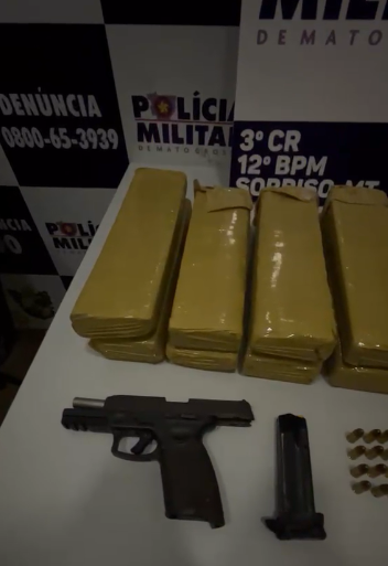 Casal é detido e adolescente apreendido com mais de 10 quilos de drogas em Sorriso