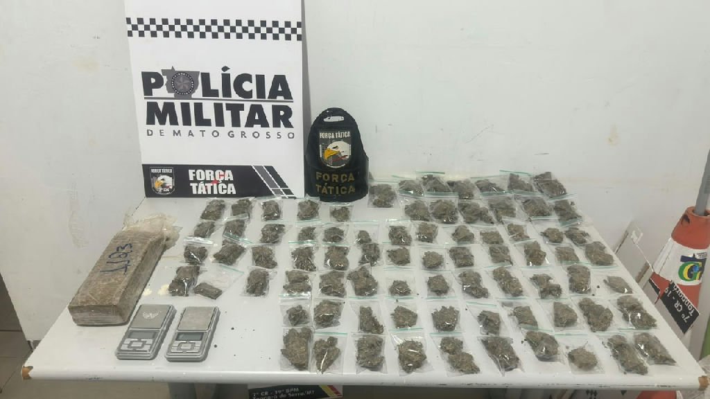 Homem é preso em MT após confessar participação em facção e tráfico de drogas