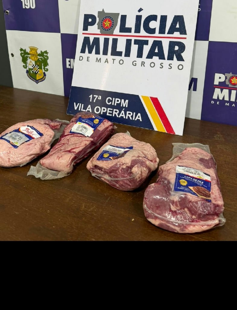 Homem é preso pela PM após furto em supermercado em Rondonópolis