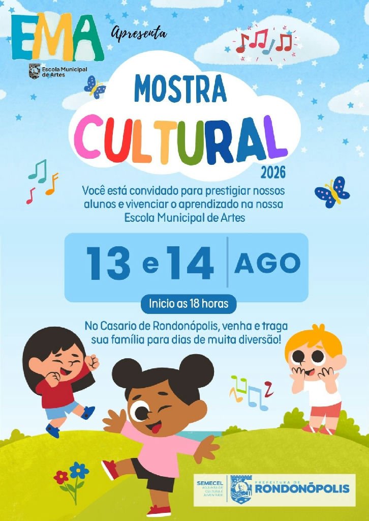 Mostra Cultural da Escola Municipal de Artes promete diversão e talento no Casario