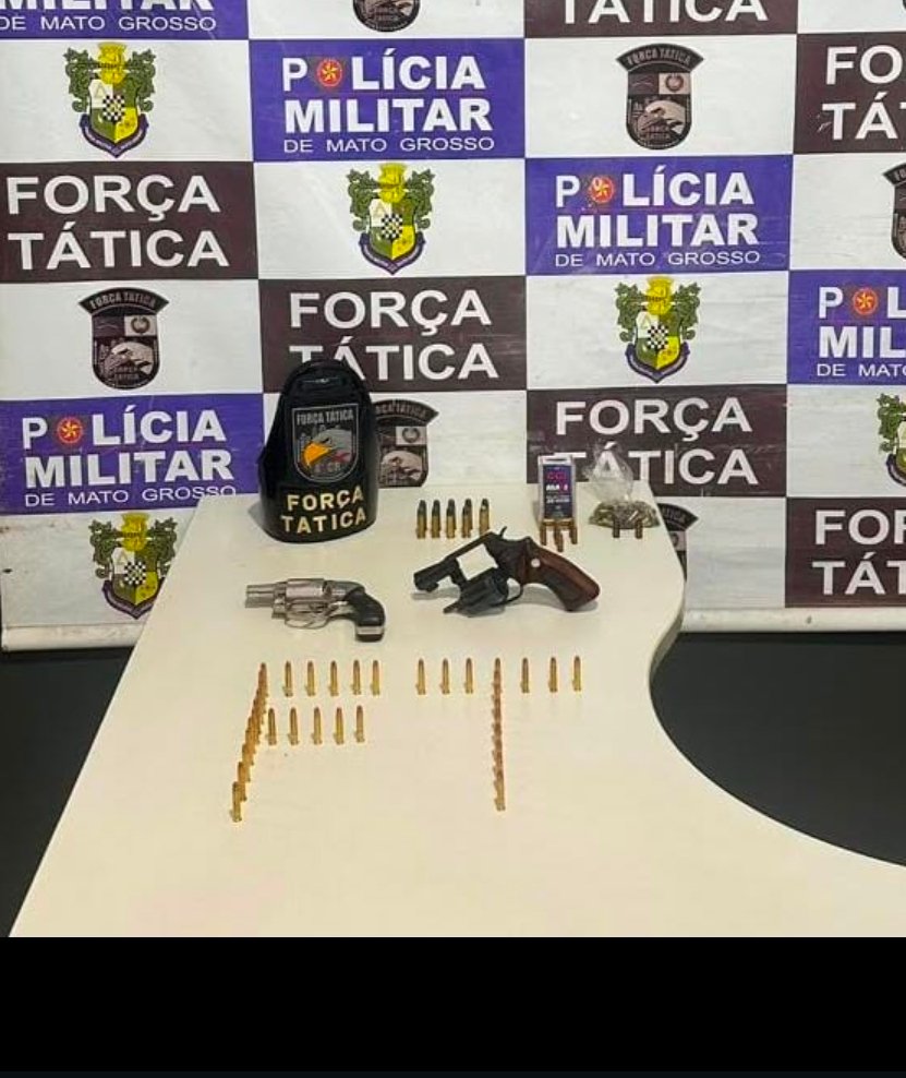 Polícia apreende armas e munições em comércio na Vila Mineira, Rondonópolis