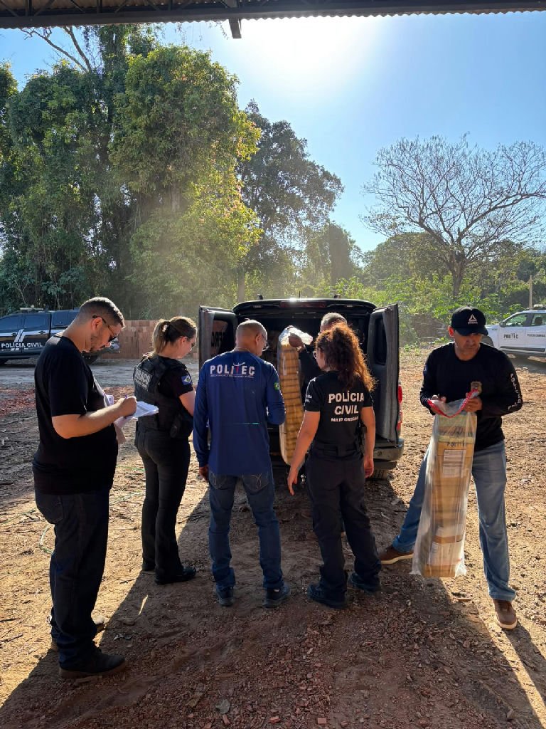 Polícia Civil incinera mais de 730 quilos de drogas em Cáceres