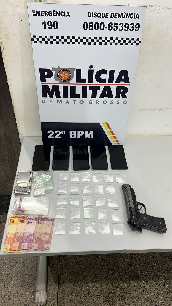 Polícia militar apreende três adolescentes por tráfico de drogas em Peixoto de Azevedo