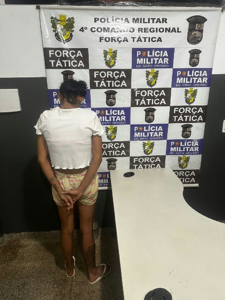 Polícia Militar prende mulher em Rondonópolis com mandado por homicídio
