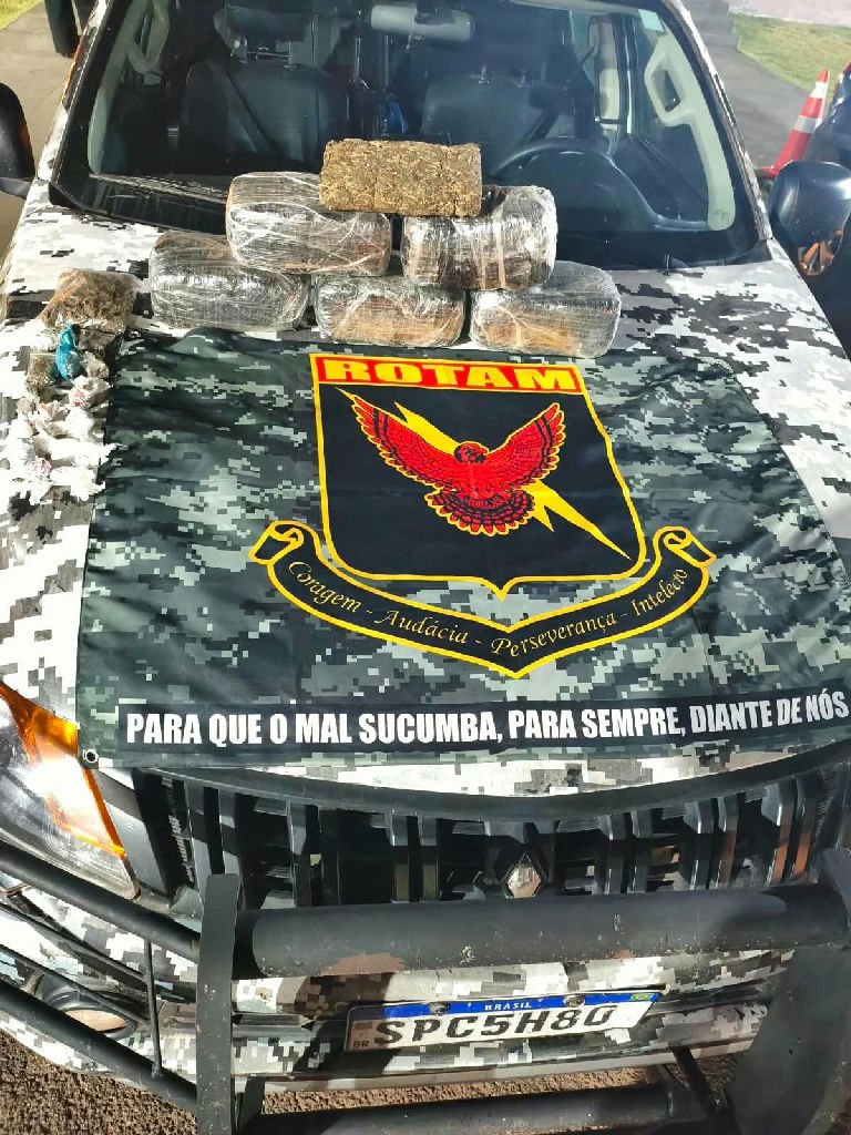 Polícia Militar prende três membros de facção com seis quilos de maconha em Pontes e Lacerda