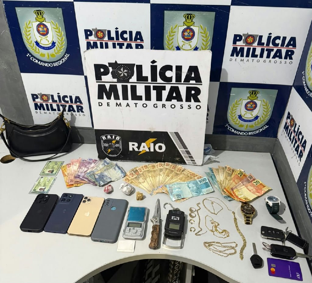 Quadrilha é desarticulada com drogas e mais de R$ 2 mil em Cuiabá