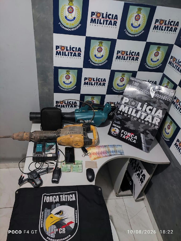 Suspeito de roubo de fios de cobre é preso após perseguição em Cuiabá