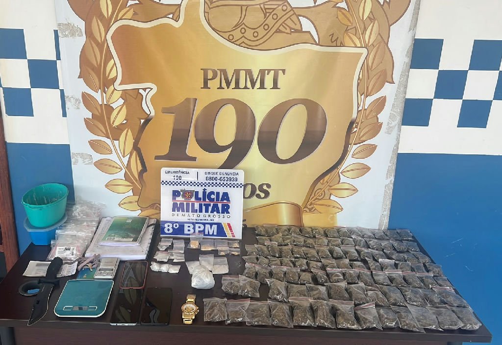 Adolescentes são apreendidos com 107 porções de drogas em Alta Floresta