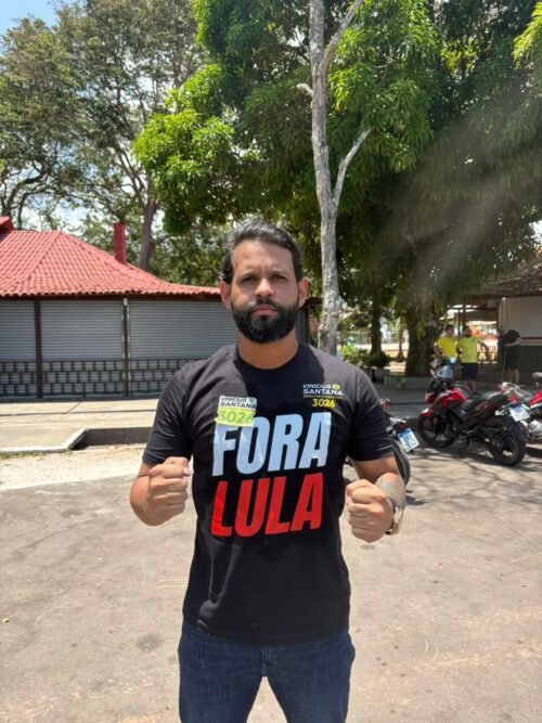 Candidato a deputado federal de Rondonópolis participa de ato em Macapá convocado por Nikolas Ferreira