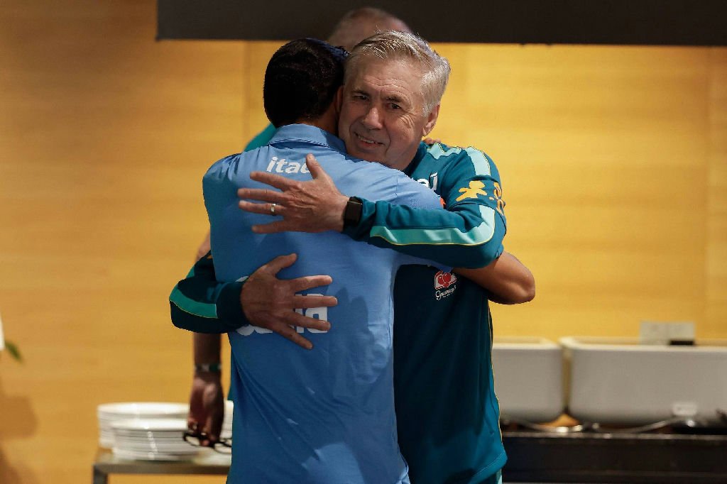 Carlo Ancelotti inicia novo ciclo na seleção brasileira enfrentando lesões