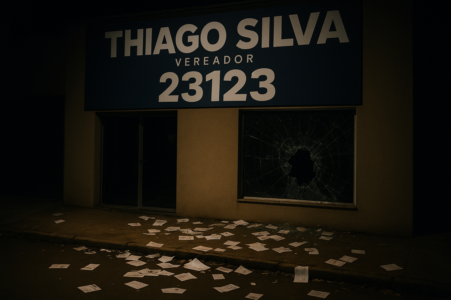 Escritório de Thiago Silva é alvo de invasão e depredação em Rondonópolis